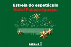 Natal do Palácio Iguaçu terá espetáculo musical, projeções 3D e fogos de artifício